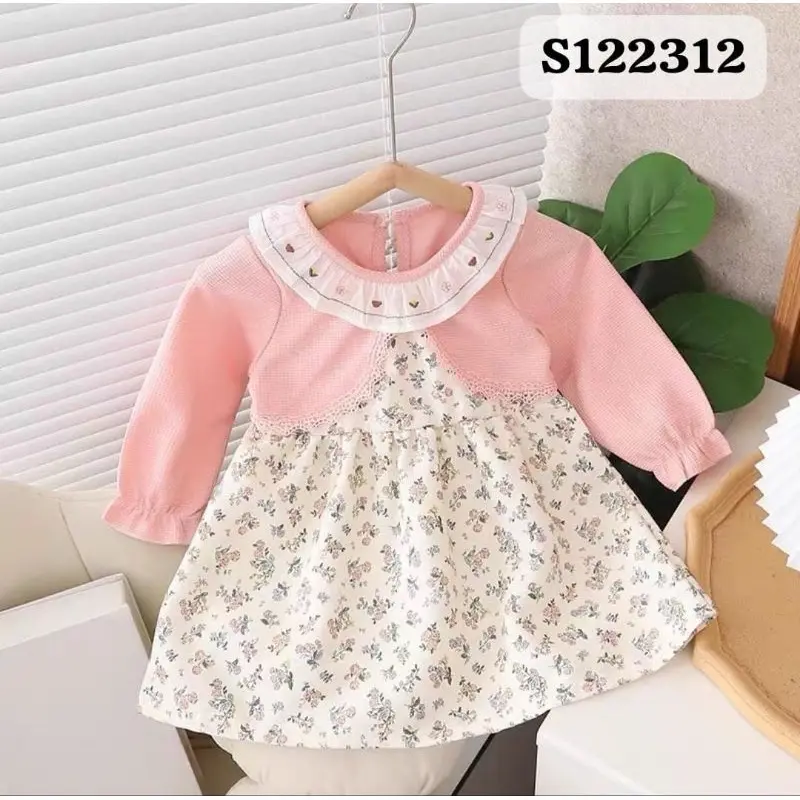 BELIMOM’s - Gaun Dres Blezer Fashion Anak Perempuan Motif Bunga BAJU ANAK PEREMPUAN baju anak murah