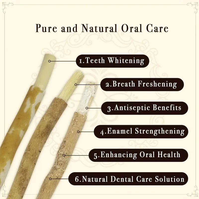 Natural Flavor Toothbrush Sticks, 5 Counts/set Oral Care Toothbrush Sticks, Toothbrush Kit, Dental Care Products for Healthy Gums, Teeth, and Fresher Breath, Home Teeth Cleaner, Teeth Cleaning Tool, Teeth Kit 3