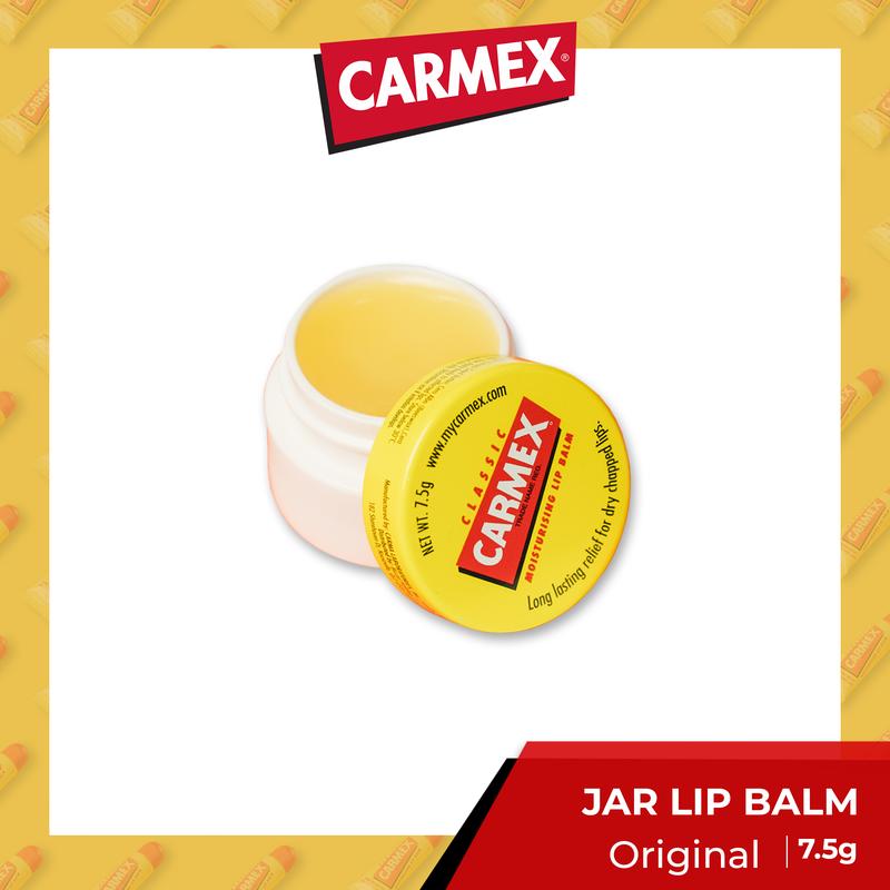 Son Dưỡng Môi Dưỡng Ẩm, Carmex, Đóng Hũ, Hương Vị Chính Hãng 7.5g 0