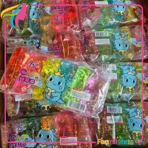 [FS] Mainan Viral Slime Crystal Mud Slime Pack  6 Warna Promo Labubu Sanrio Anak Squishy Toys