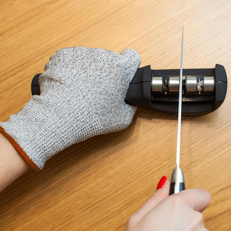 3-stage Knife Sharpener, 1 Count Knife Sharpening Tool, Knife Polishing Tool & Kitchen Knife Accessories 4