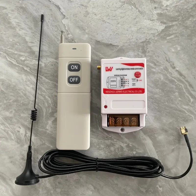 Công tắc điều khiển từ xa LW 1000m và 3000m có học lệnh,điều khiển tự động lw bật đèn từ xa,bộ điều khiển từ xa Lw 7