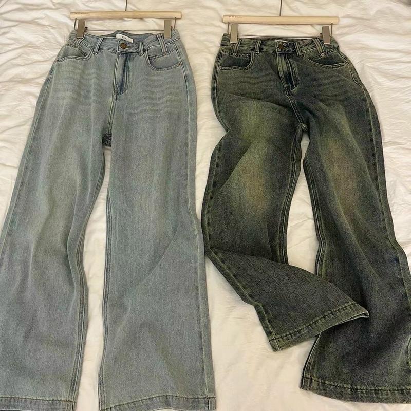 Quần jean dáng xuông rộng ( hàng QC)