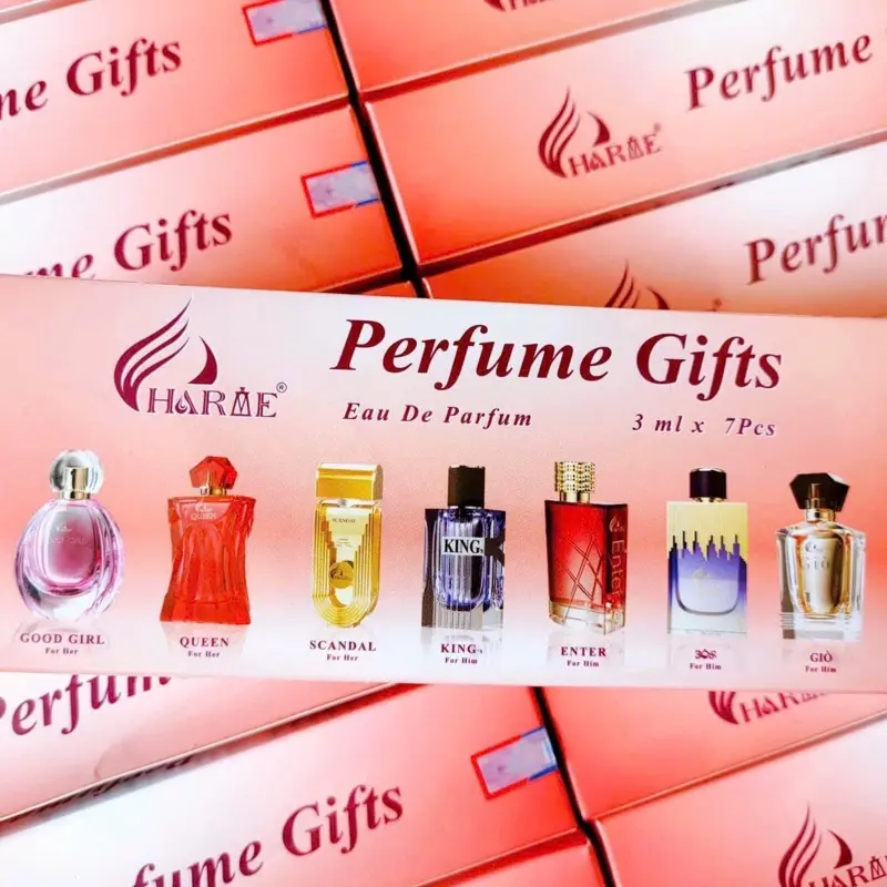 SET CHARME 7 HƯƠNG ( 7 Chai 3ML dạng xịt ) - NƯỚC HOA CHARME 5