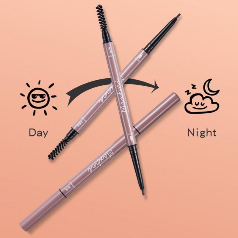 Product Introduction of Ultra-fine Round-headed Eyebrow Pencil Waterproof Sweatproof Double-headed Eyebrow Pencil Lasting No Smudging Eye Cosmetic 20