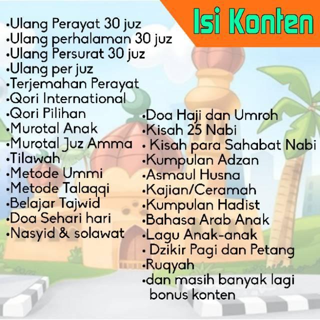 Speaker Murottal Alquran 30 Juz Speker Tahfidz anak Chip 16 GB Bluetooth & remot(CETAK NAMA) [Chip 16 GB] 3