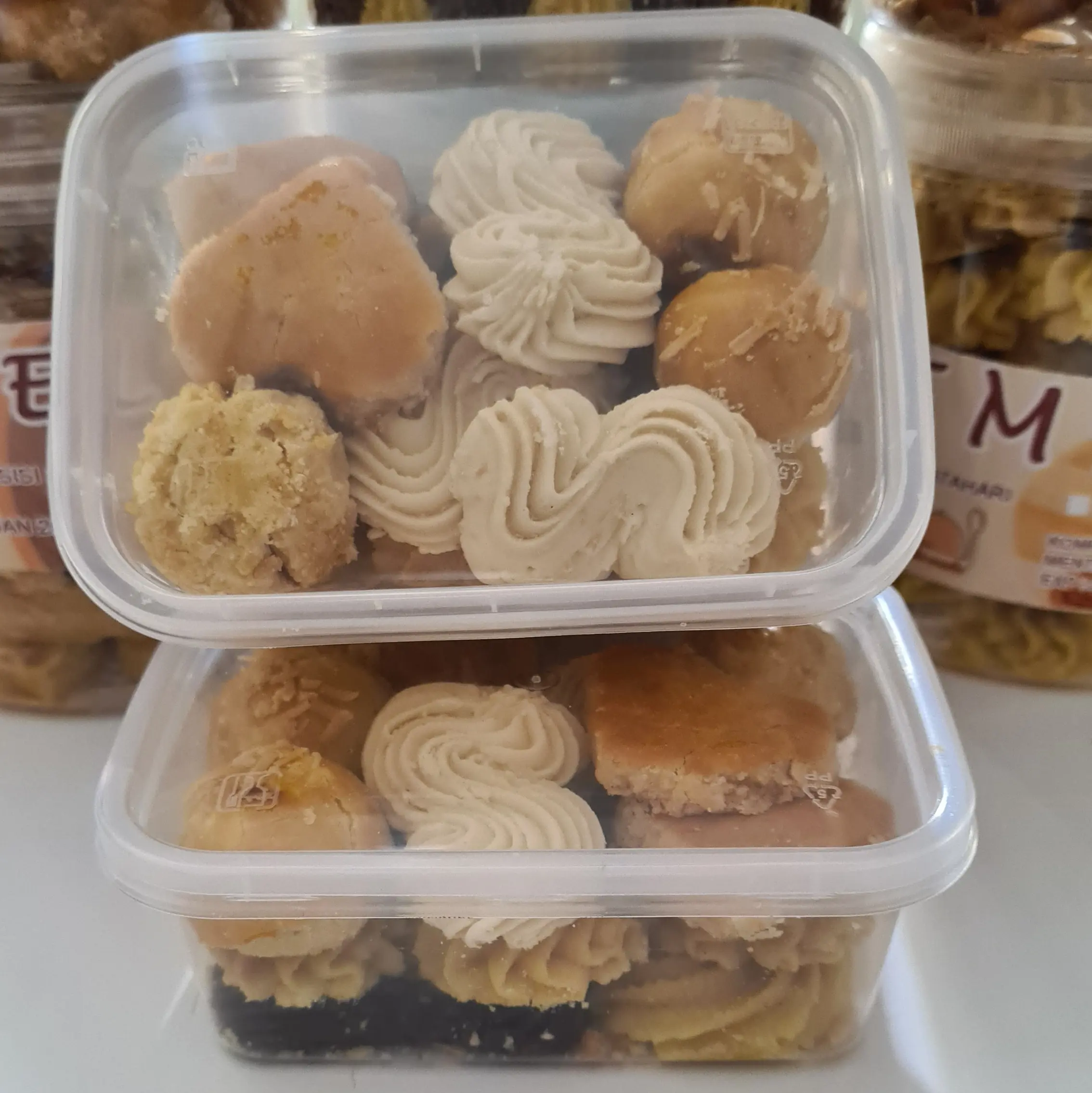 Promo Mix Cookies (Kue Campur) 1 Toples Kotak Ukuran 250ML Berat 125 ...