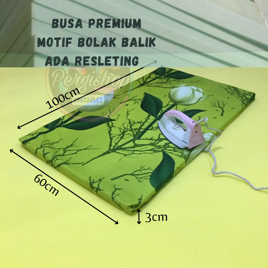 Alas setrika inoac 100x60x3 Alas gosok Alas setrika busa hijau premium original Dapat dilipat