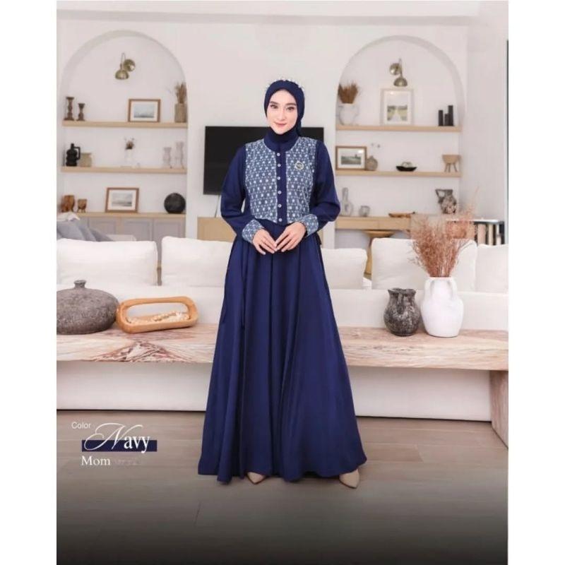 Product Introduction of Sarimbit Lebaran 2025 Model Gamis Terbaru Sabrina Couple Series Ibu Dan Anak Dress Bahan Ceruty Babydoll Mix Brukat Fashion Muslim 0