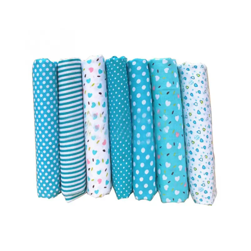 Vải Bông Tự Vá, Tr.Q, 7 Chiếc, 25cmx25cm, In Hoa, Vải May Vá, Vải Chần Bông 5