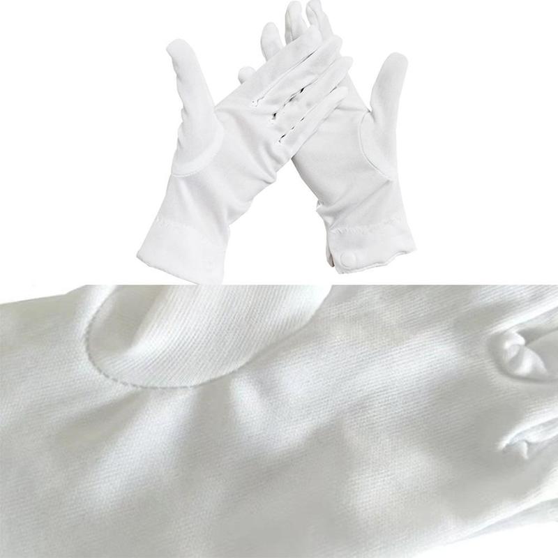 Product Introduction of White Gloves Thin Performance Driving Security Extended Button Work Labor Protection Gloves 42