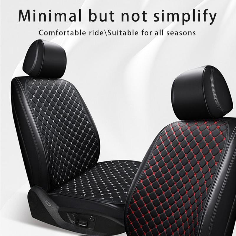 Product Introduction of 3PCS Car Cushion Set Four Seasons General Leather Embroidery Cushion Car Seat Cover Leather Minimalism Wear-resistant Non-slip Cushion 18