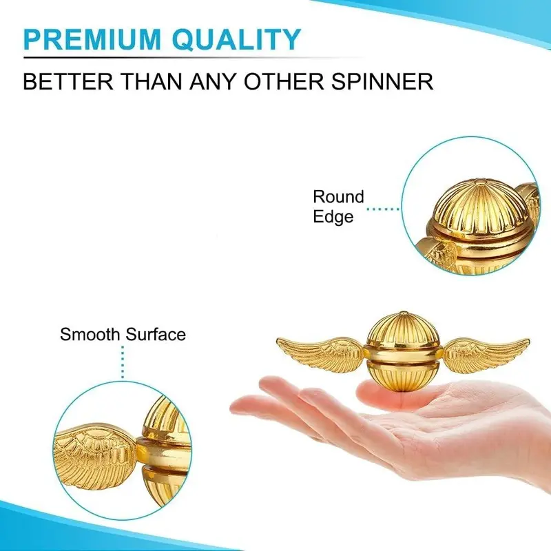 Wing Design Fidget Spinner Toy, Finger Spinning Toy, Anxiety & Stress Relief Fidget Toy For Teenagers And Adults 3