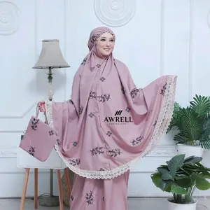 Mukena Dewasa Katun Bordir Airi Renda Giper