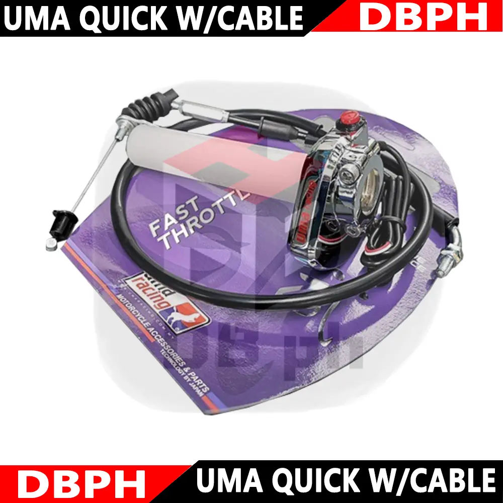 UMA RACING QUICK THROTTLE (UNIVERSAL CARB TYPE ONLY WITH CABLE) XRM RAIDER MIO SMASH