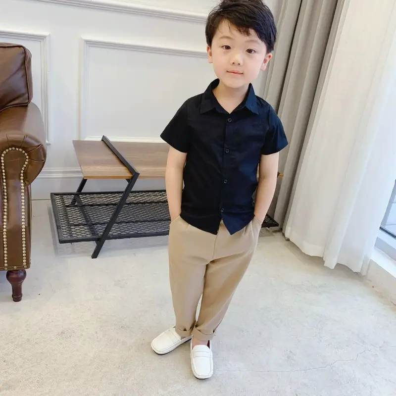 (9-55kg) Áo sơmi trắng, đen, quần âu bé trai siêu hot. 5