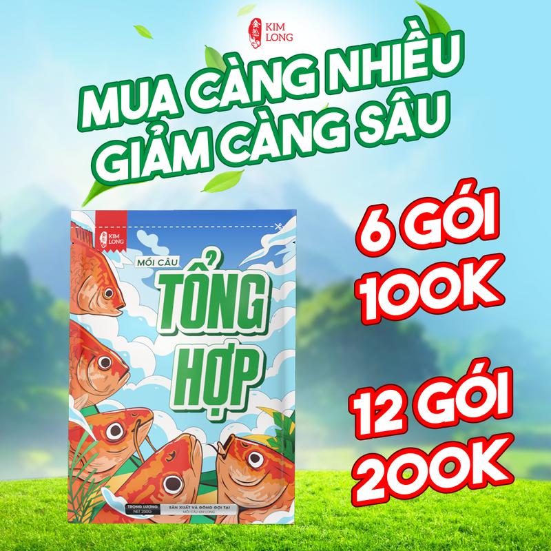 Mồi Câu Tổng Hợp KIM LONG 250g - Chuyên Dùng Câu Chép Diếc Rô Phi Dịch Vụ Tự Nhiên Mua Càng Nhiều Giảm Càng Sâu