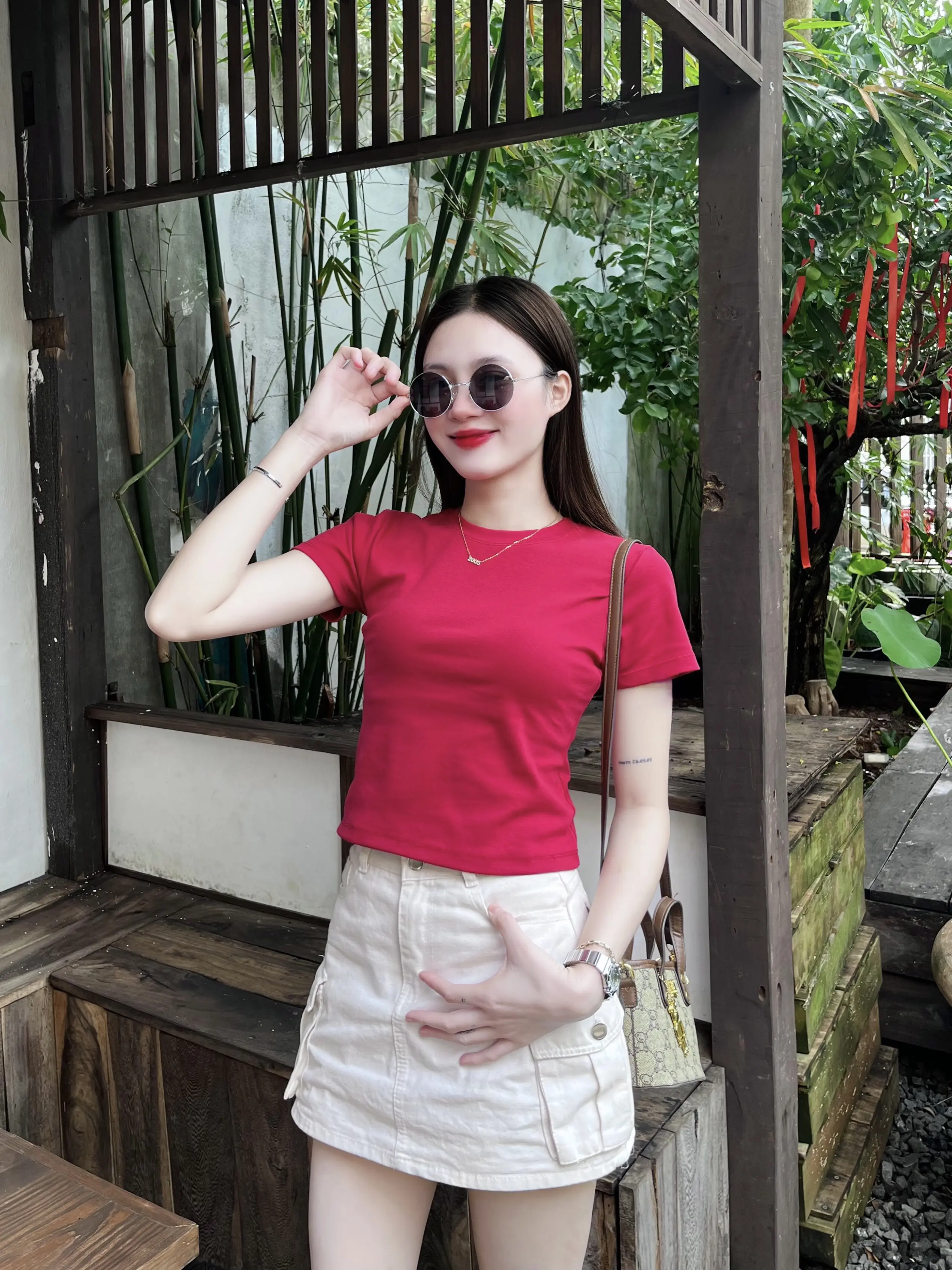 Áo Thun Cotton CROPTOP Mịn Co Giãn 4 Chiều, Thấm Hút Mồ Hôi, Form Ôm babytee | BigBuy360 - bigbuy360.vn