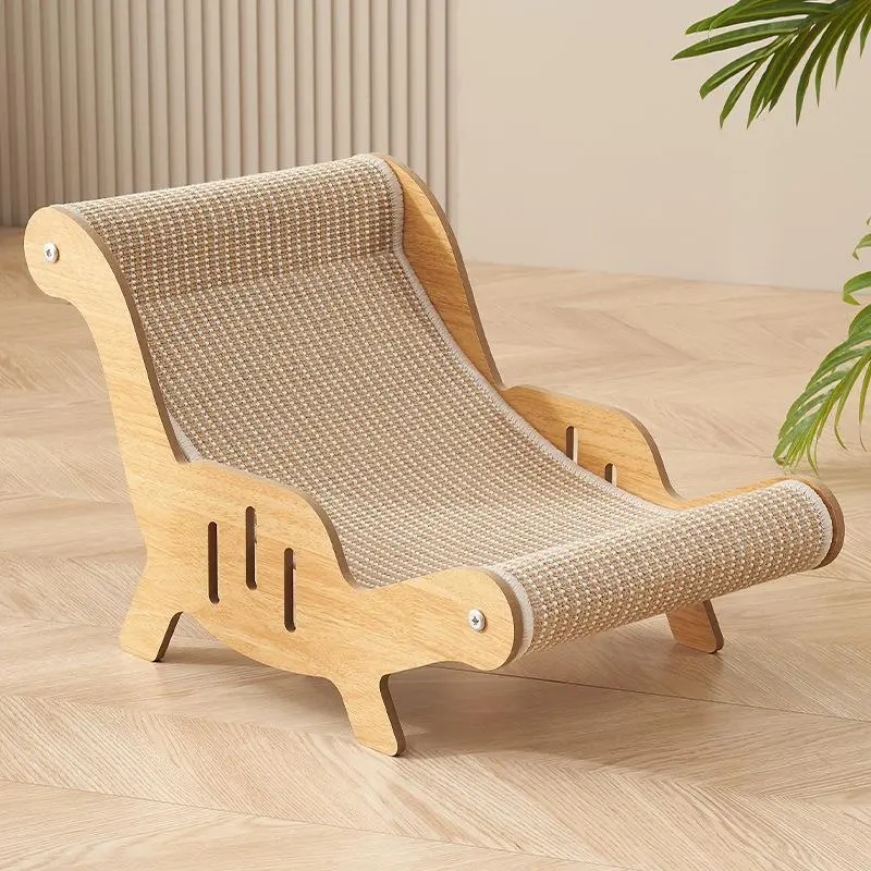 Cat Scratching Board, 1 Piece Durable Cat Toy, Cat Claw Board, Resistant To Shedding, Pet Supplies, Cat Wood Lounge Chair