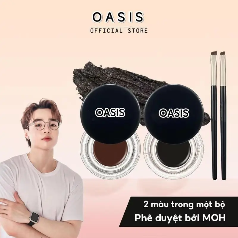 Gel Kẻ Mắt, Chống Thấm Nước Và Chống Mồ Hôi, Chống Nhòe, Lâu Trôi, Màu Trơn, Với Cọ Lưỡi Dao Bút Kẻ Mắt