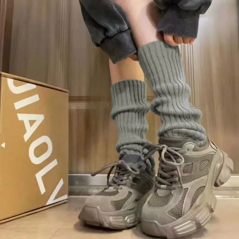 Retro College Style Knee-Length Warm Jk Socks For Women