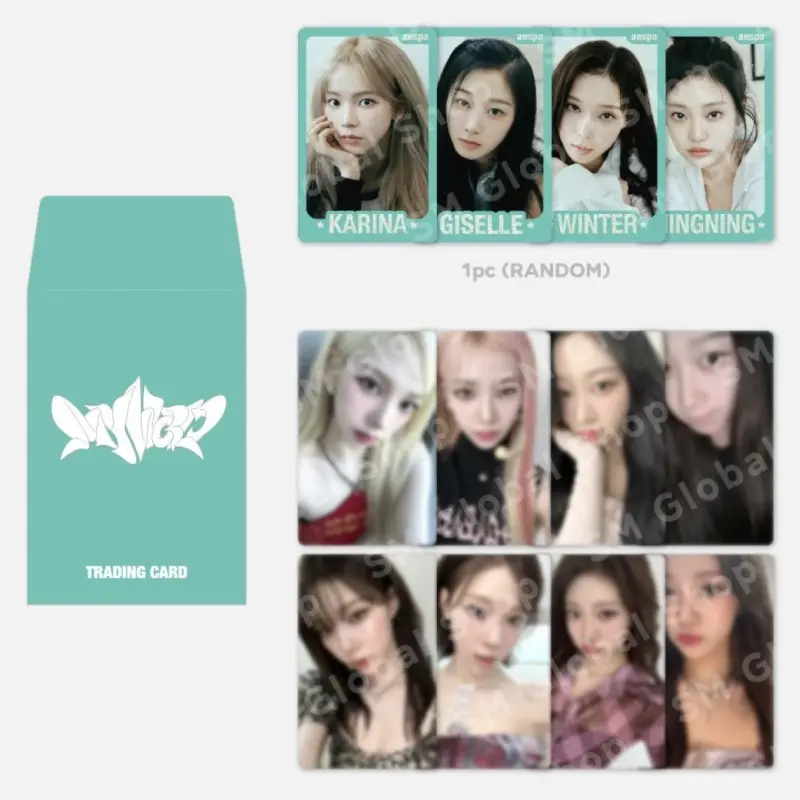 Thẻ Giao Dịch Thế Giới Của Tôi, Album Aespa, Thẻ Ảnh Mùa Đông Karina Giselle Ningning, 3 Mỗi Bộ 5