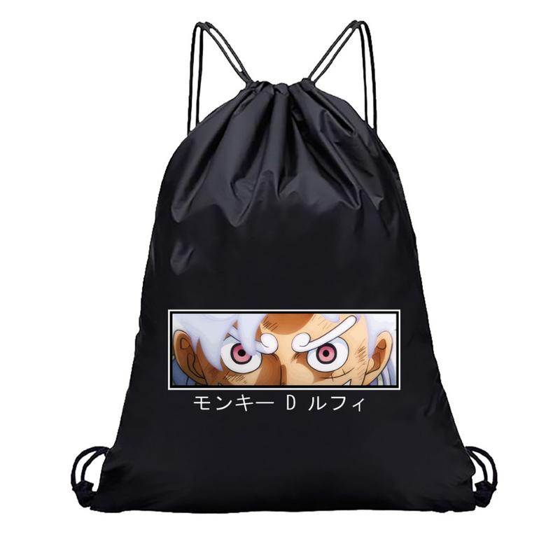 Tas Serut Hitam - Stringbag Wanita Lucu Kece Lotso Lucky | Devva.id Ransel Backpack Sekolah 1