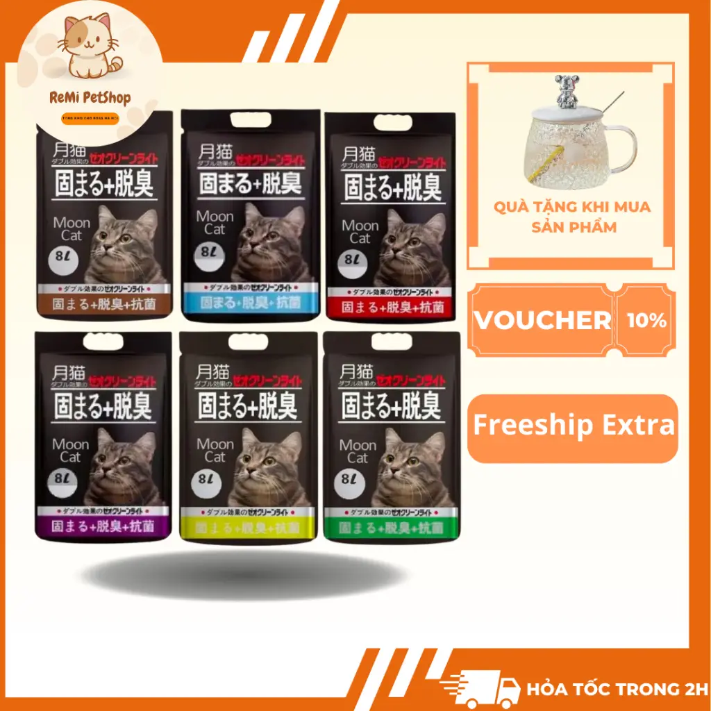Cát Vệ Sinh Nhật Đen MoonCat Lna Cho Mèo Cao Cấp