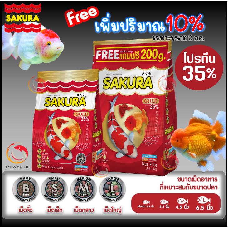 COD เพิ่มปริมาณ10%สูตรใหม่!! อาหารปลาซากุระ Sakura Gold ขนาด - TikTok ...