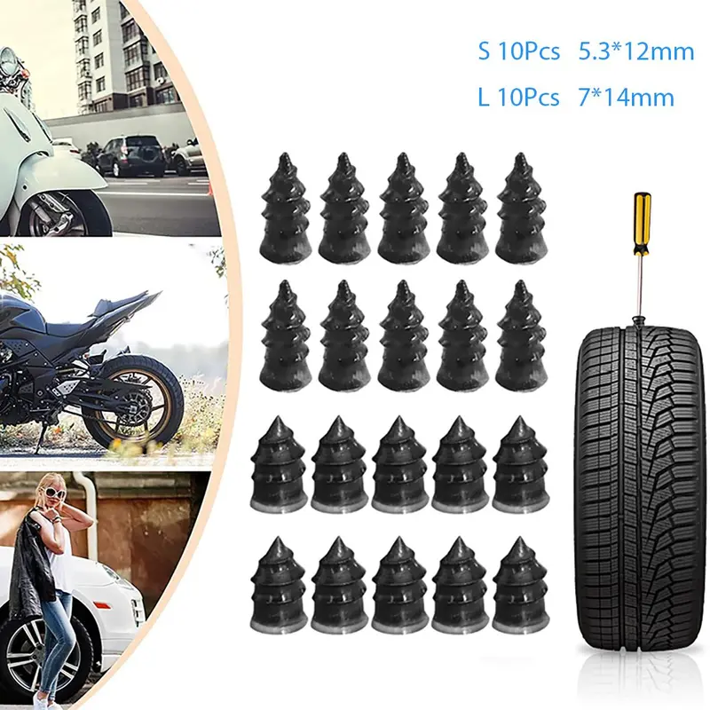 10 Pcs /Paku Reparasi Ban /Sekrup Reparasi Ban Mobil Dan Sepeda Motor Ban vakum Nails Tire Repair Car 0