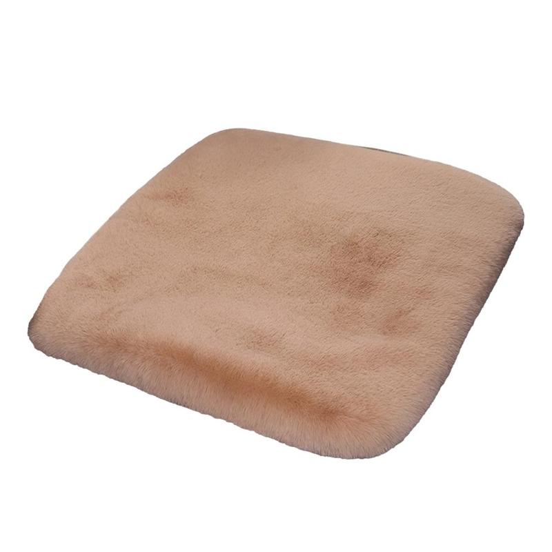 Product Introduction of Plush Seat Cushion Car Seat Cushion Winter Plush Rabbit Fur Winter Warmth Thick Wool One Piece E2D8 24