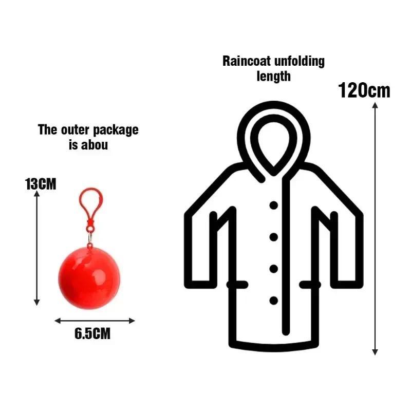 Bóng Áo Mưa Dùng Một Lần, Không Thấm Nước, Dành Cho Người Lớn, Áo Mưa Ponchos Áo Choàng, Cầm Tay, Thích Hợp Cho Các Trường Hợp Khẩn Cấp Ngoài Trời, Áo Khoác, Đồ Dùng Gia Đình 6