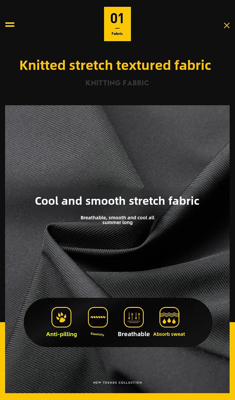 Product Introduction of Men's ice silk casual pants, summer lightweight loose large size quick-drying sports pants, men's trend slim-fit straight-leg long pants 6