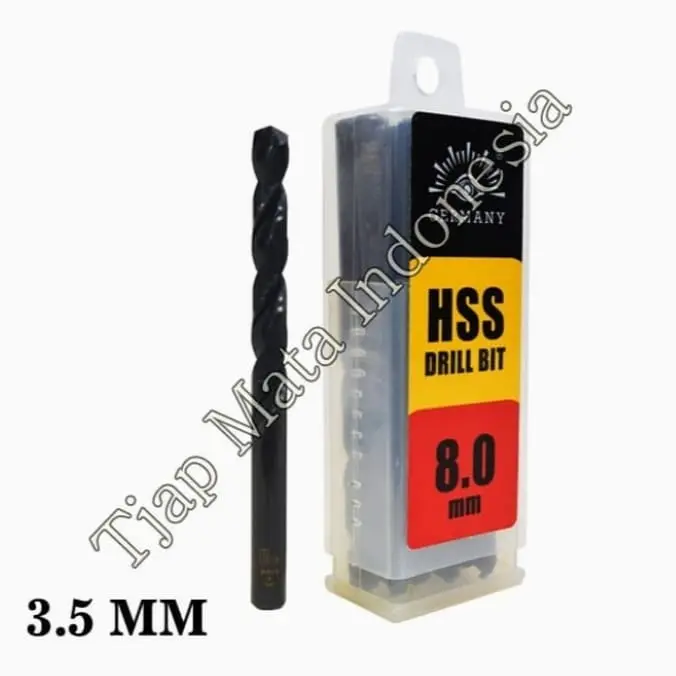Mata bor besi 3,5mm HSS Tjap Mata Drill bits 3.5 MM Cap Mata hss