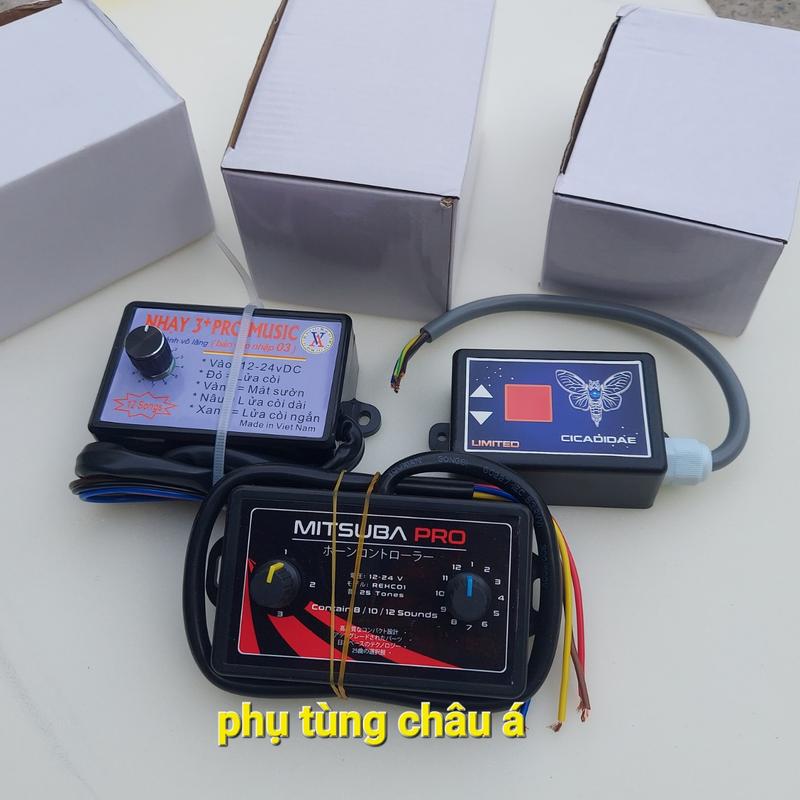 Nhại còi 25 bài nhại kèn mitsuba pro 12 bài cicacidea sài còi hơi còi điện auto 12v 24v