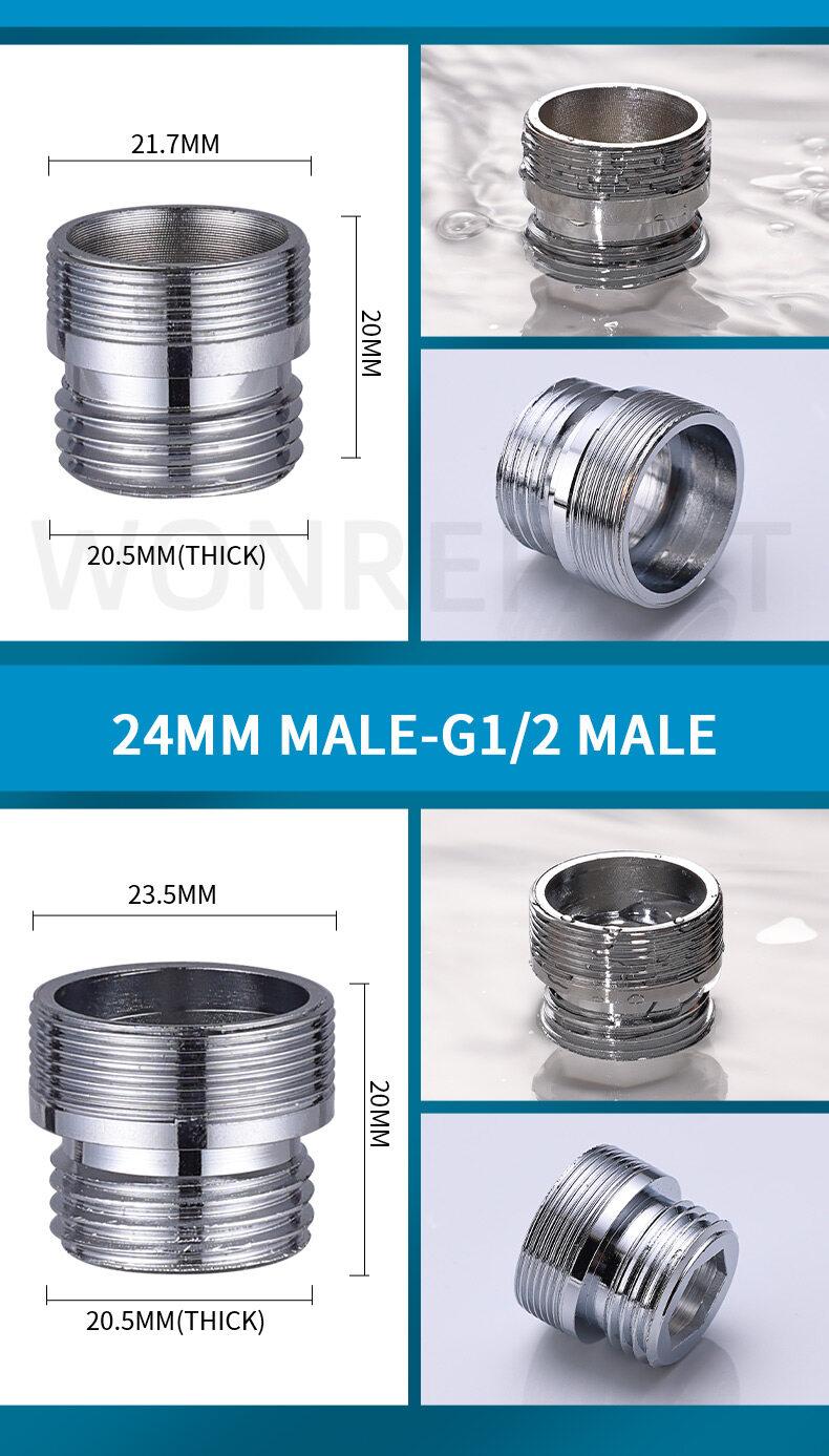 Product Introduction of Brass Sink Adapters Water Purifier Connectors Faucet Adapters Garden Faucet Adapters Kitchen Bathroom Sink Hardware 22