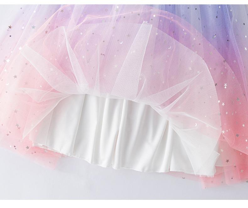 Product Introduction of [New Model] AG SHOP Girls' Starry Sky Half Skirt Summer 2025 New Trendy Children's Spring Autumn Mesh Skirt Baby Stylish Puffy Short Skirt✨[Angel]✨ 11