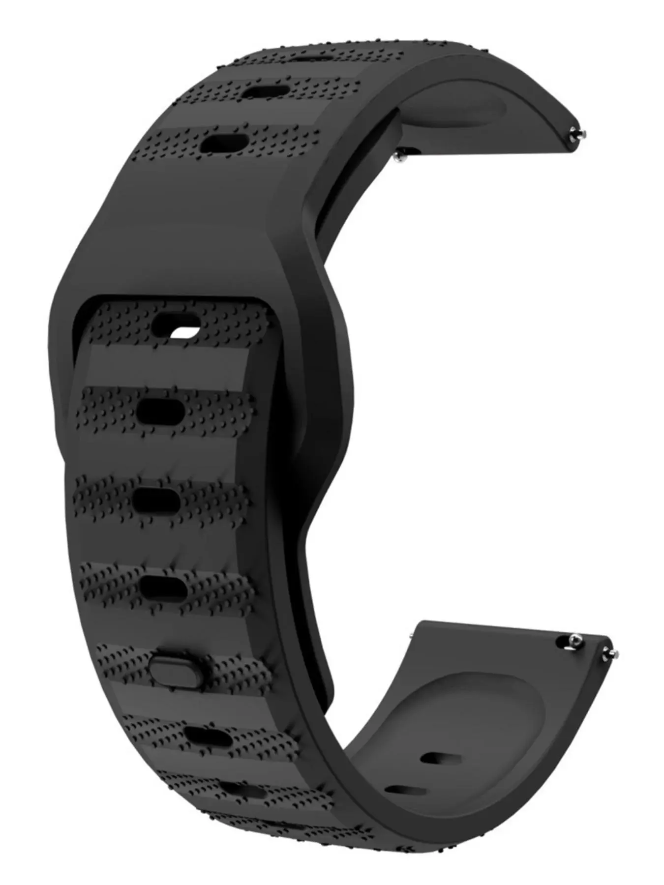 Solid Color Silicone Watch Band, Waterproof & Sweat-proof Watch Strap, Soft Comfortable Breathable Watch Strap for Samsung/Huawei/Garmin/Omega