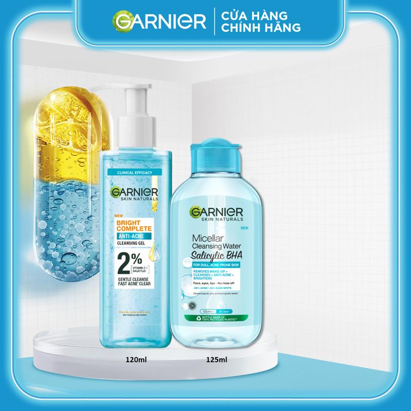 [Exclusive] Bộ đôi Sữa rửa mặt dạng gel sạch thoáng dịu nhẹ 120ML & Nước tẩy trang dành cho da dầu mụn 125ML - TIẾT KIỆM TỚI 50% Skincare