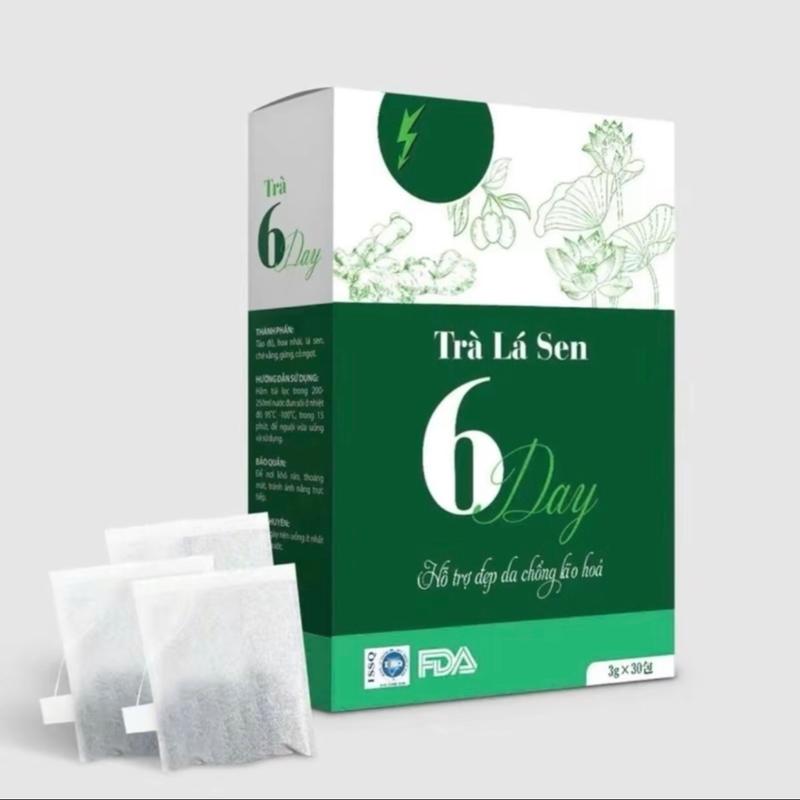 Combo 5 hộp trà 6 Day - 150 túi nhỏ thực phẩm chăm sóc sức đẹp người lớn hữu cơ Tea Chè 0