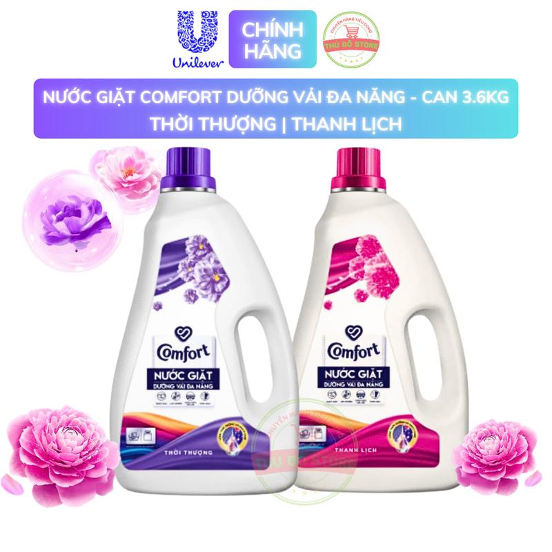 Nước Giặt Comfort Dưỡng Vải Đa Năng Sạch Thơm Tươi Màu - Can 3.6KG