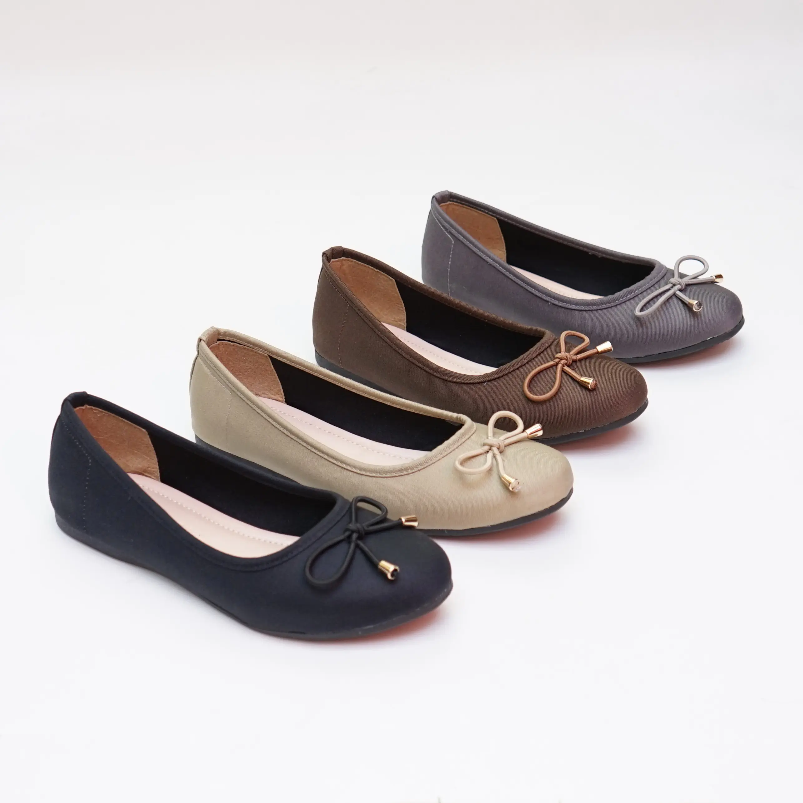 Sepatu Flat Shoes Wanita Pita Import Falicia Hitam