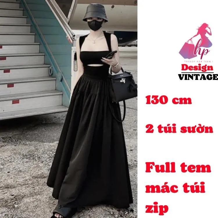 Đầm maxi 3 lỗ kèm áo ống quây ngang dáng dài, váy nữ body xoè 2 món dự tiệc sang chảnh G322