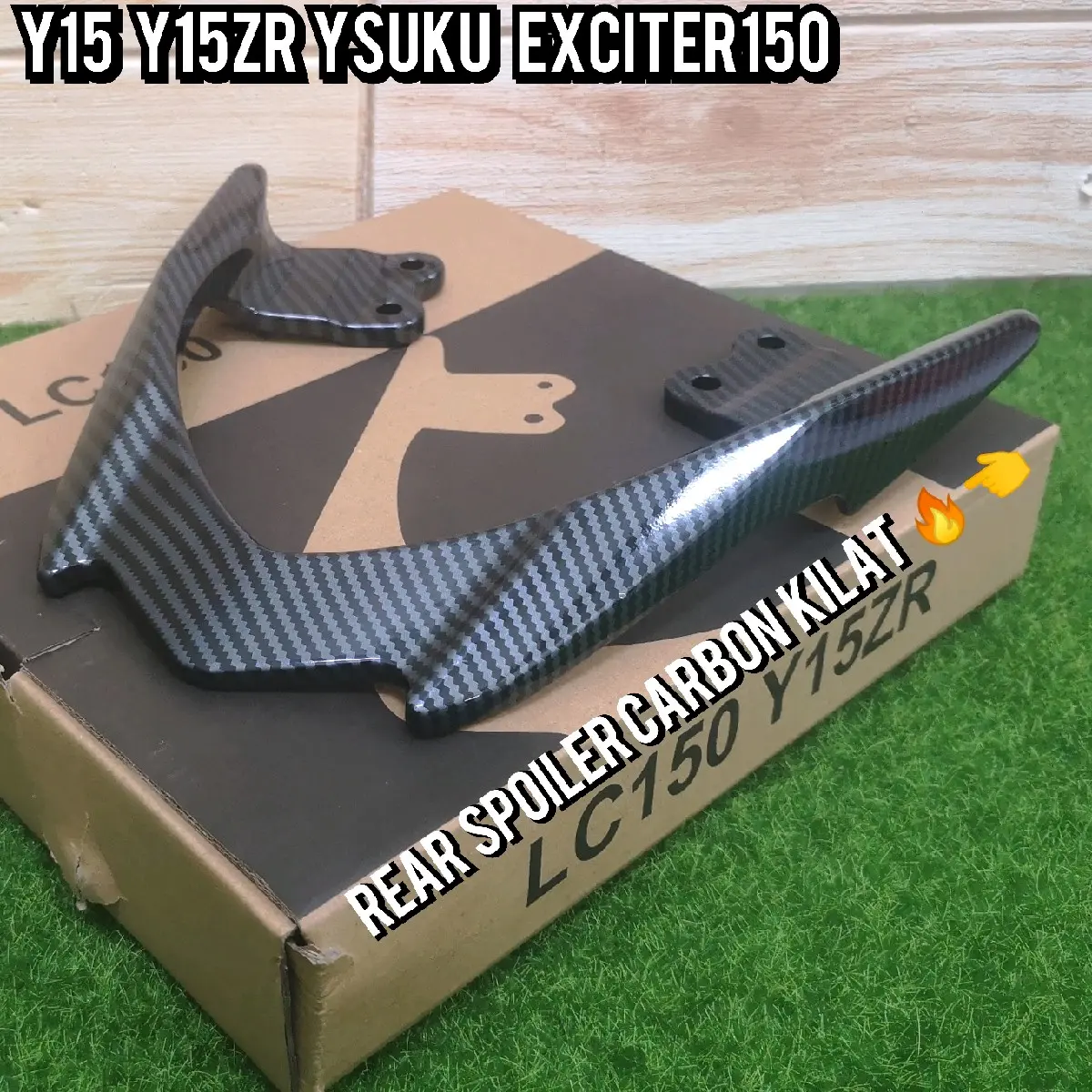Y15ZR SPOILER BELAKANG CARBON KILAT Accessories Automotive Motorcycle