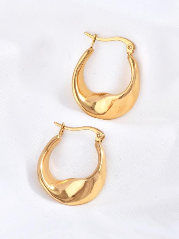 Vintage Hoop Earrings, Fashionable Jewelry for Women, Daily Decor, Trendy All-match & Exquisite Jewelry for Birthday Gift 4