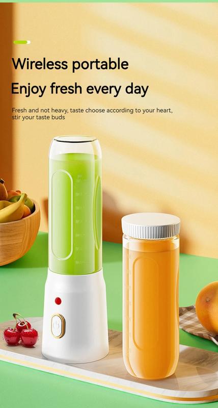 Product Introduction of Portable Wireless Blender Electric Fruit Juicer Machine For Orange Ice Crushing 10 Blades Auxiliary Food Machine 1500mA Mixer juiceblender fruit blender 18