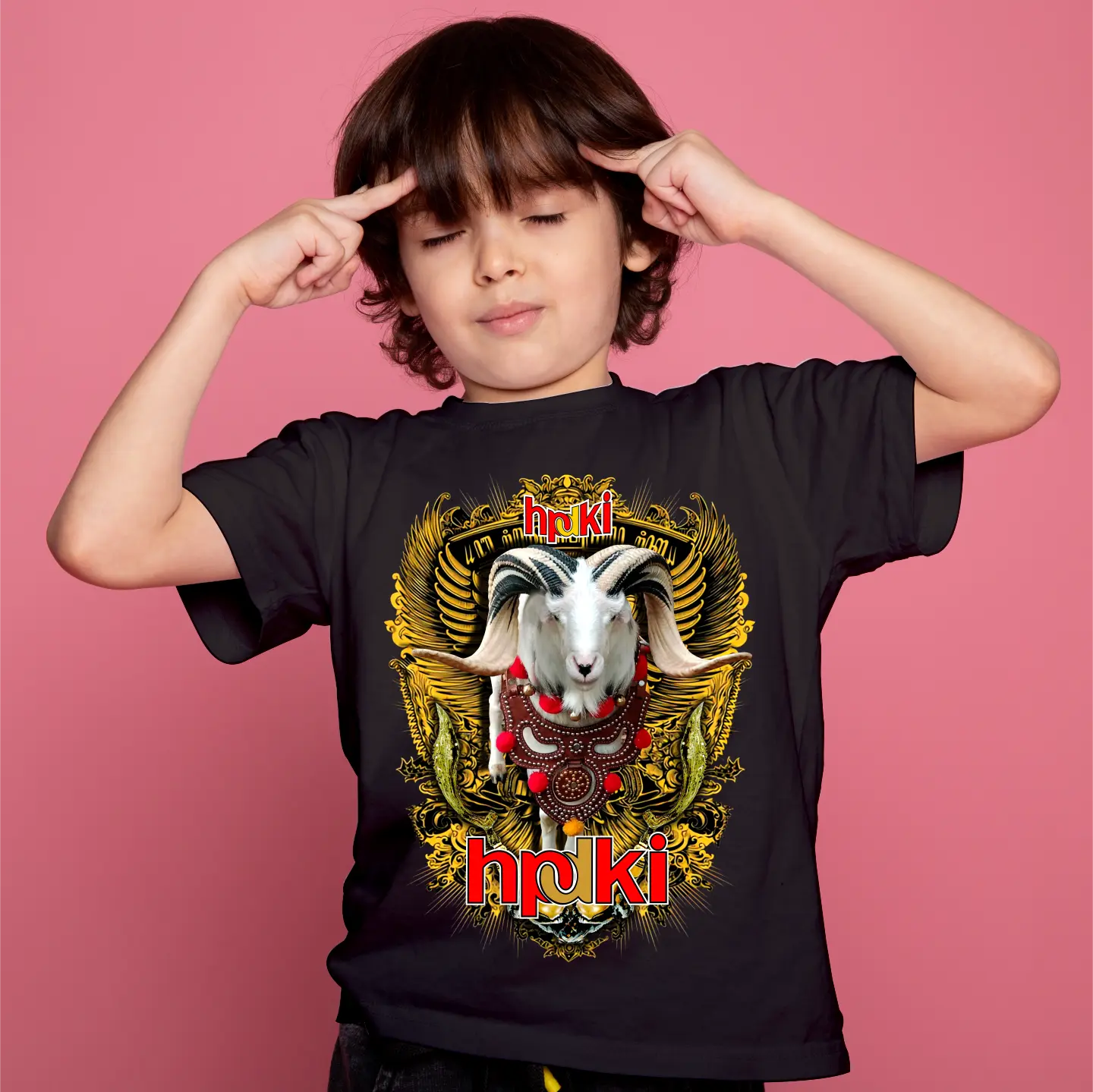 KAOS DOMBA ANAK HPDKI JENDRAL KUJANG EMAS / baju anak laki laki / kaos anak laki laki / kaos murah / jersey anak laki laki/ jersey murah / jersey domba / kambing / hpdki