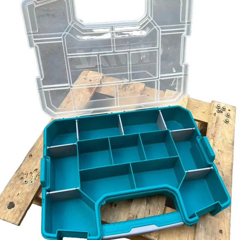 Hộp Nhựa Đựng Linh Kiện Nhiều Ngăn Total / Kích Thước 12 Inch - 15 Inch 6