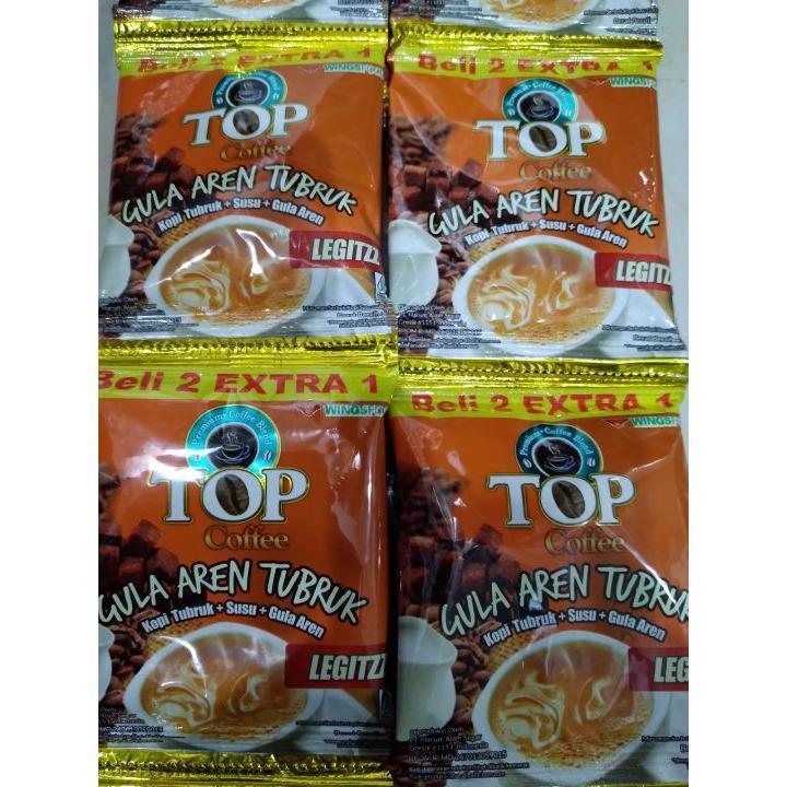 30 sacshet kopi Top Gula Aren tubruk 27gr X 2 renceng kopi renceng ...