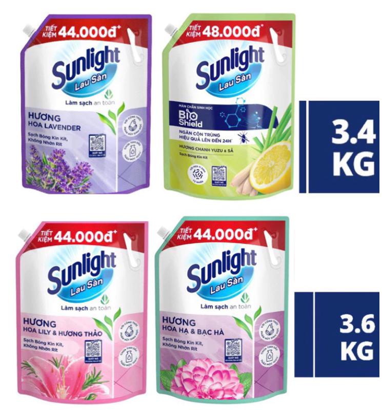 Nước lau sàn Sunlight túi 3.6kg [Chính hãng] Làm Sạch 0